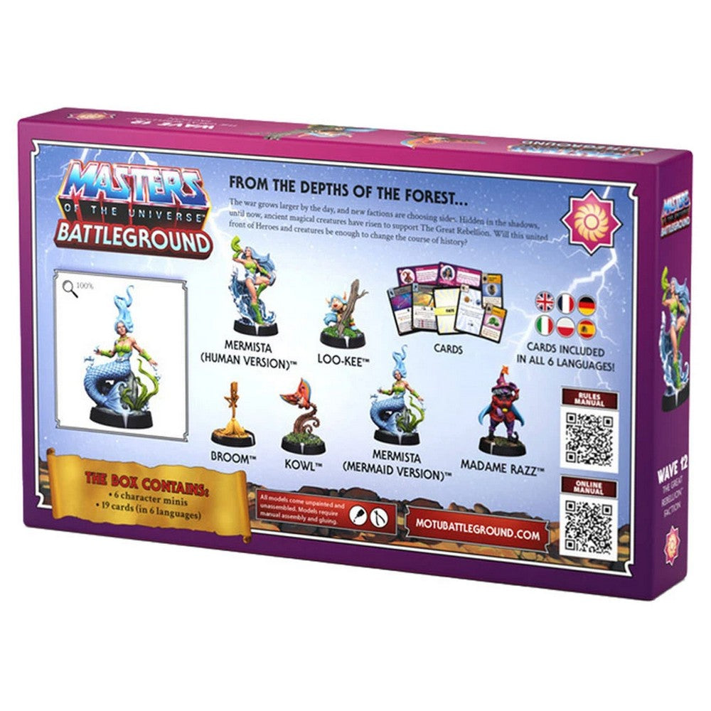 Masters of the Universe Battleground Wave 12 Great Rebellion Faction box contents