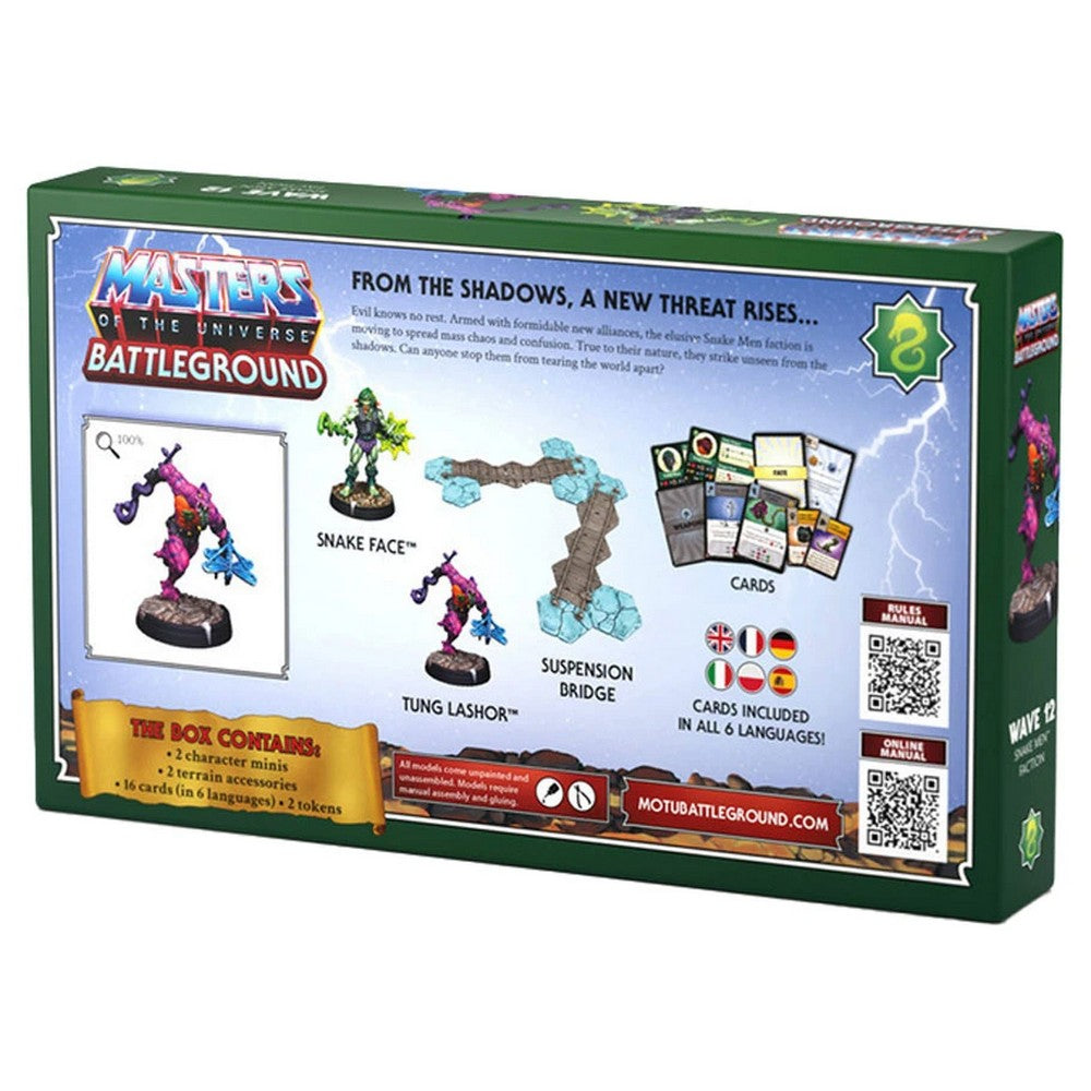 Masters of the Universe Battleground Wave 12 Snake Men Faction box contents