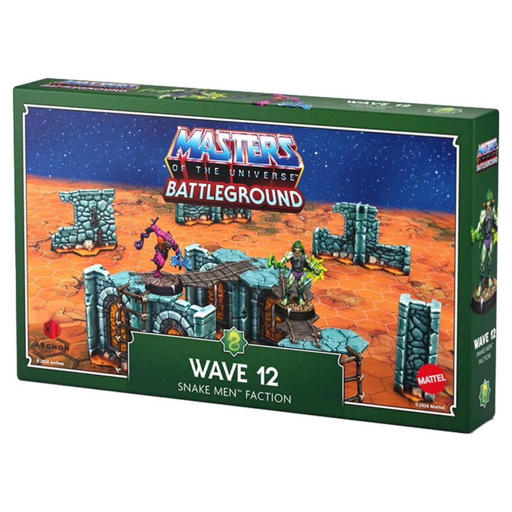 Masters of the Universe Battleground Wave 12 Snake Men Faction box front