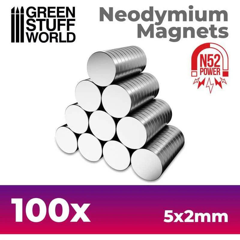 Green Stuff World: Neodymium Magnets 5x2mm - 100 units (N52)