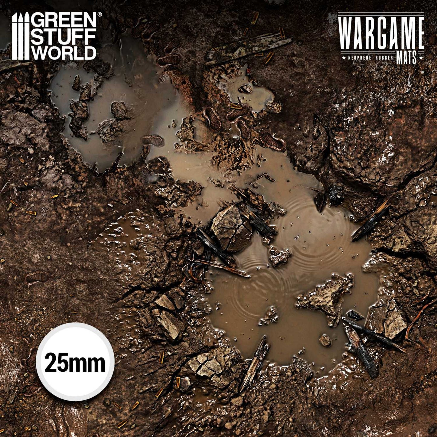 Green Stuff World: Neoprene Mat 4x4' Dread Trenches (120x120cm)