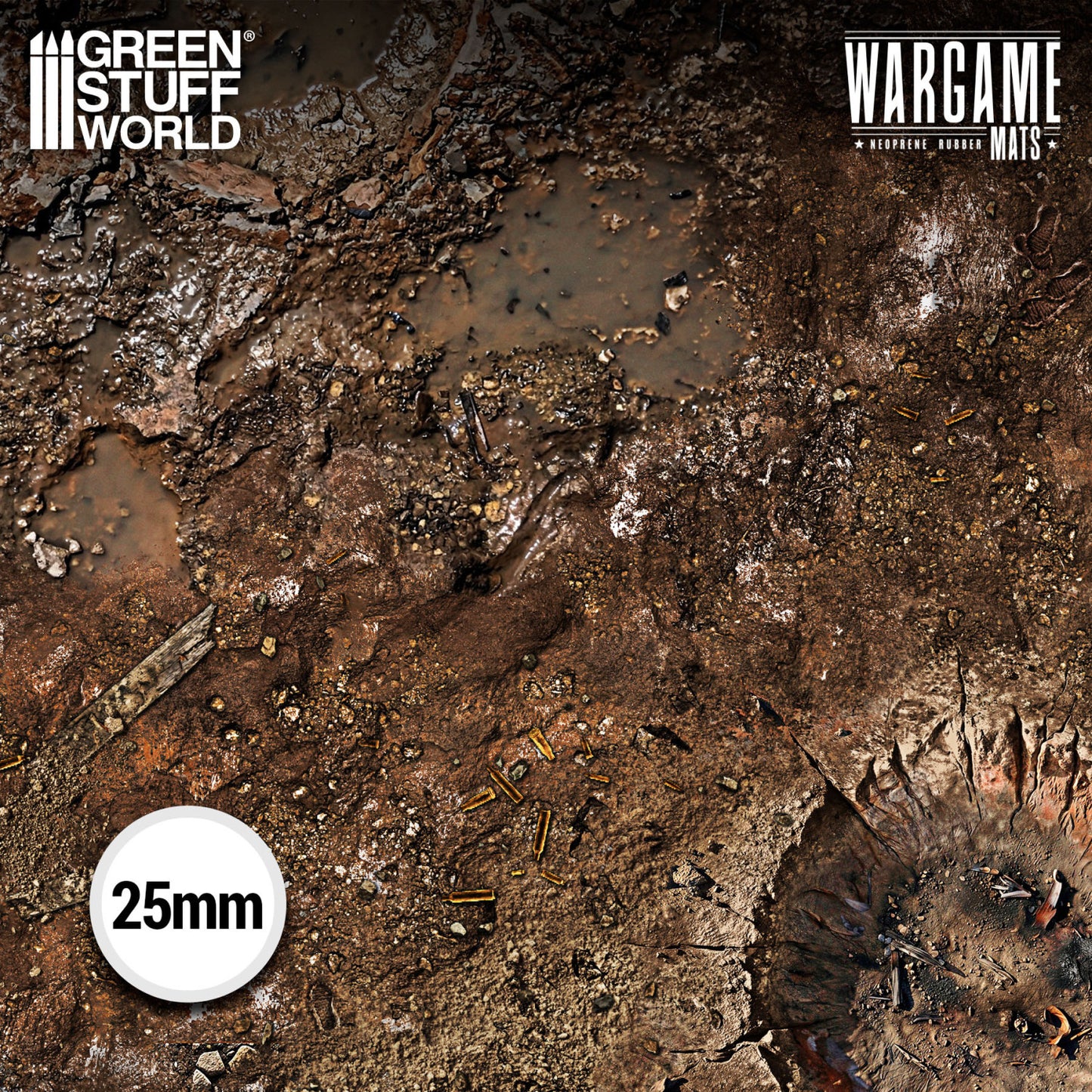 Green Stuff World: Neoprene Mat 4x4' Dread Trenches (120x120cm)