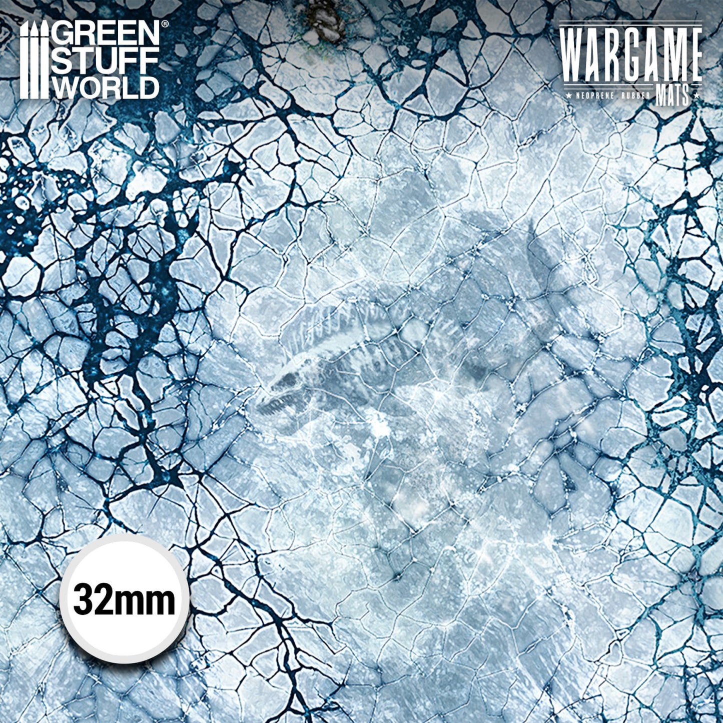 Green Stuff World: Neoprene Mat 4x6' Blizzard Hollows (120x180cm)