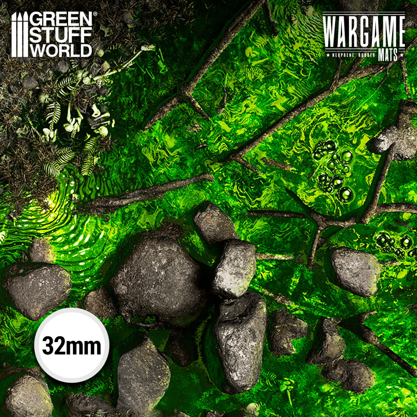 Green Stuff World: Neoprene Mat 4x6' Boneblight Marsh (120x180cm)