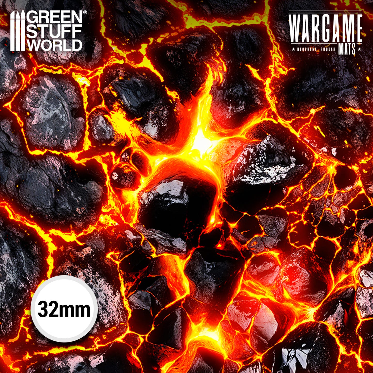 Green Stuff World: Neoprene Mat 4x6' Flamecoil Path (120x180cm)