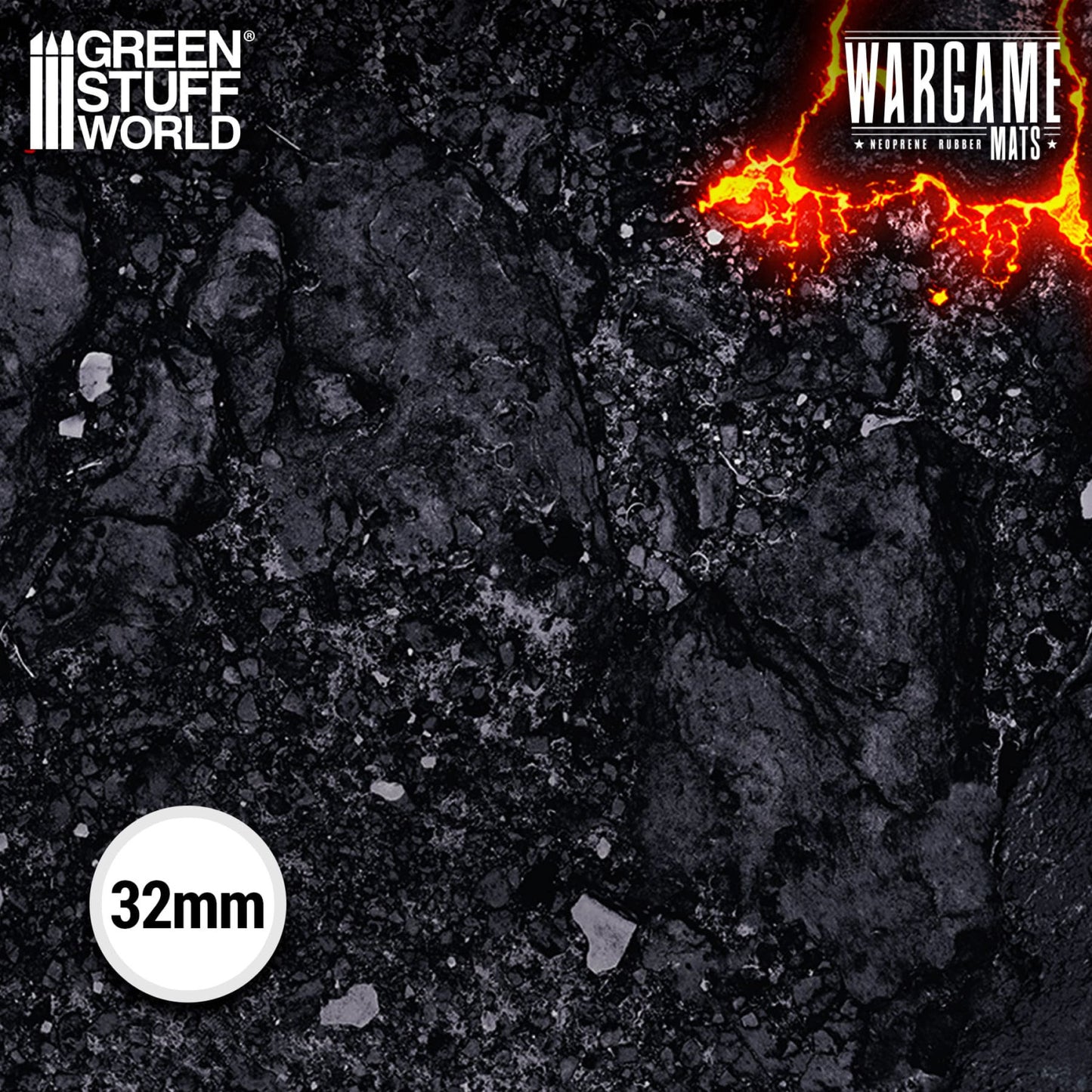 Green Stuff World: Neoprene Mat 4x6' Flamecoil Path (120x180cm)