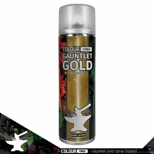 Colour Forge - Aerosol Spray Primer - Gauntlet Gold 500ml - Warhaus
