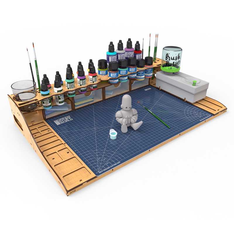 Green Stuff World: Paint Station with Cutting Mat
