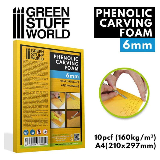 Green Stuff World: Phenolic Carving Foam 6mm - A4 size
