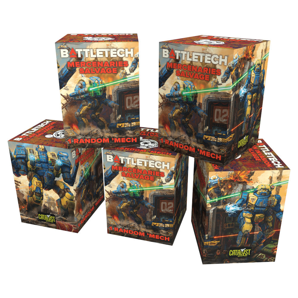 BattleTech: Salvage Box: Mercenaries Box Display of 9