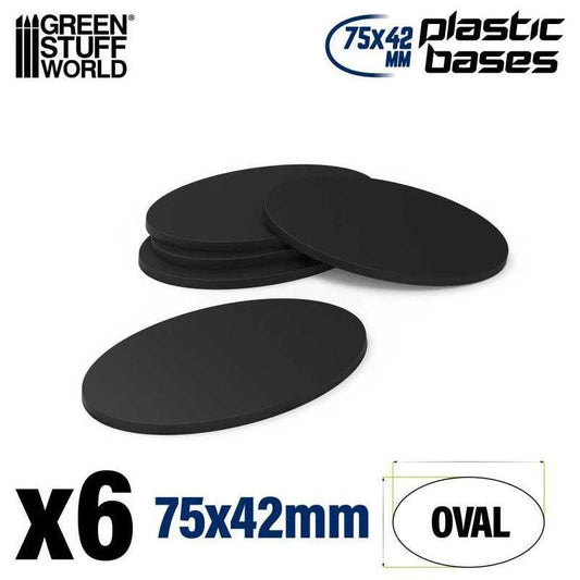 Green Stuff World: Plastic Bases - Oval Pill 75x42mm AOS