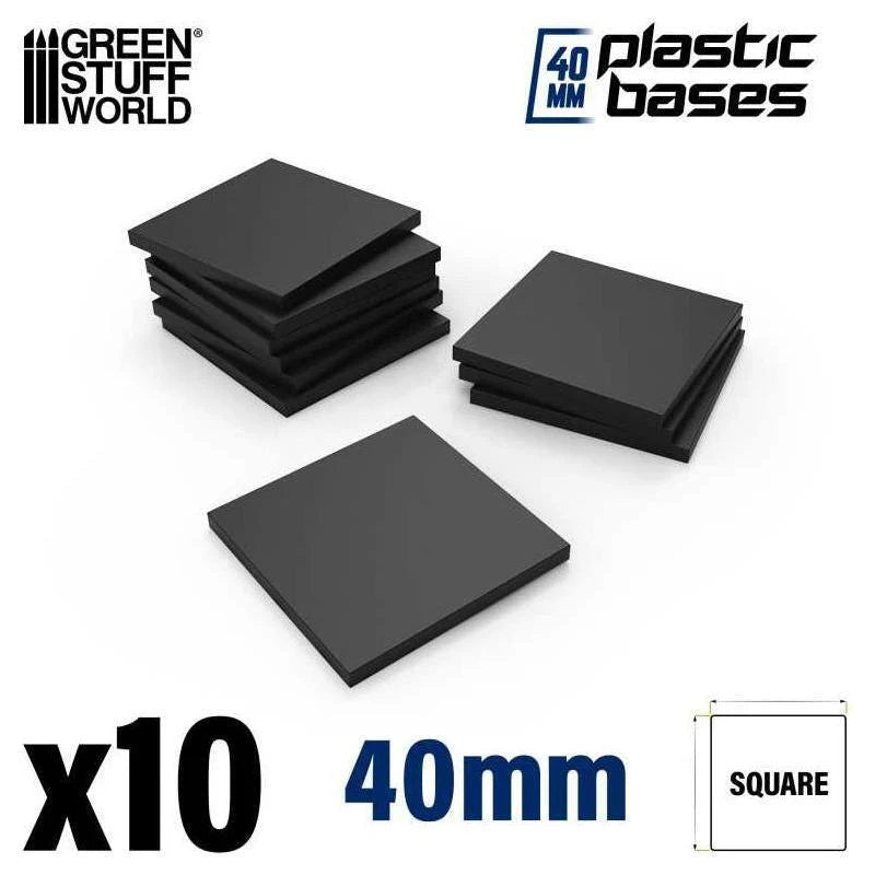 Green Stuff World: Plastic Square Bases 40mm - Warhaus