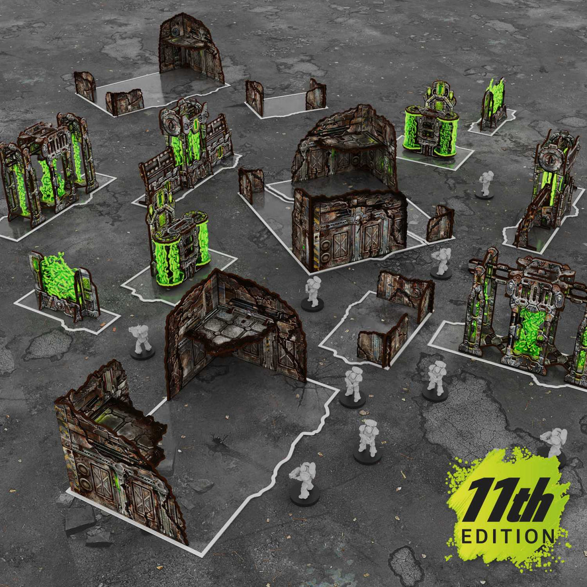 Green Stuff World: Pre-Painted Foldable Terrain Pack 11th Edition