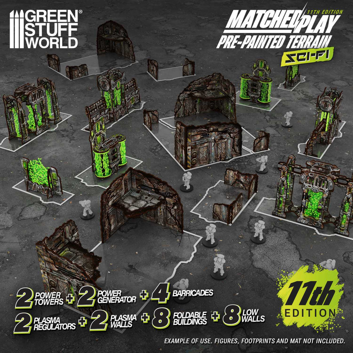 Green Stuff World: Pre-Painted Foldable Terrain Pack 11th Edition