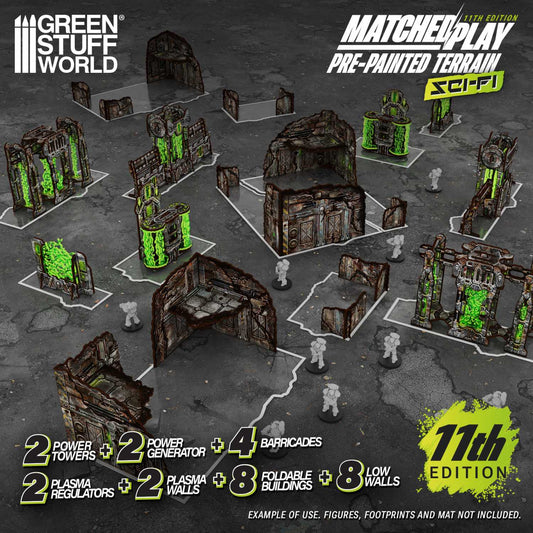 Green Stuff World: Pre-Painted Foldable Terrain Pack 11th Edition