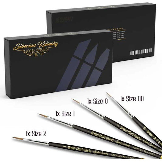 Green Stuff World: Premium Paint Brushes - Gold Series