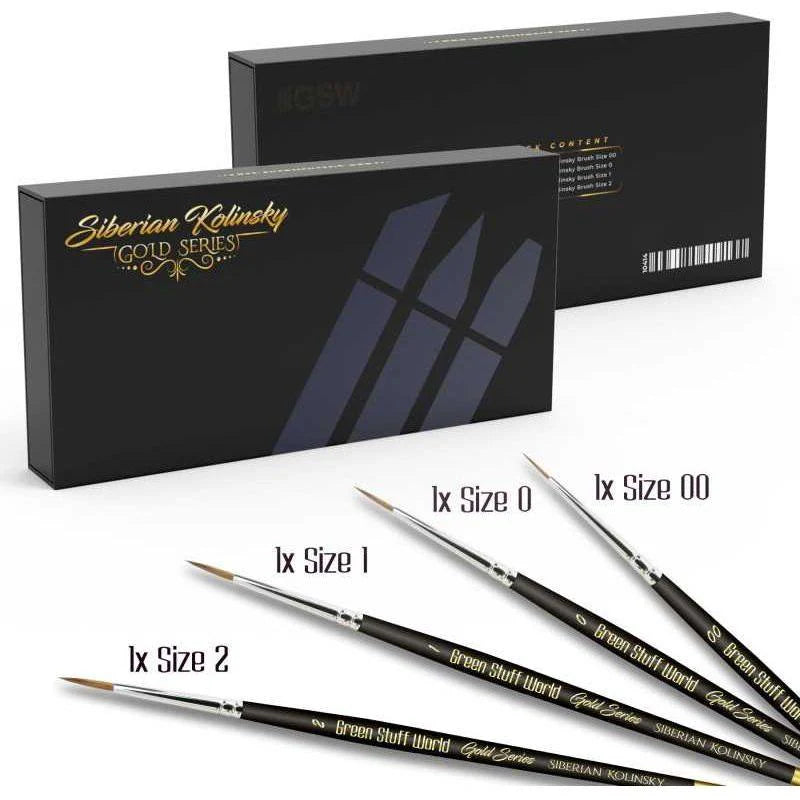 Green Stuff World: Premium Paint Brushes - Gold Series