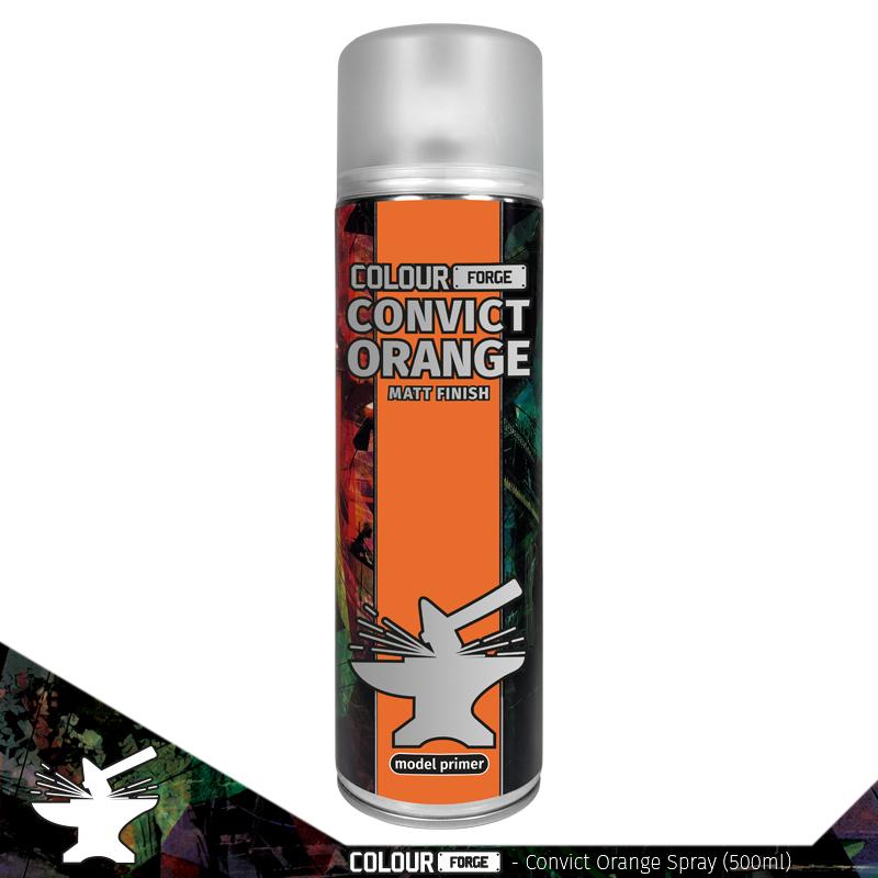 Colour Forge: Aerosol Spray Primer - Convict Orange 500ml - Warhaus