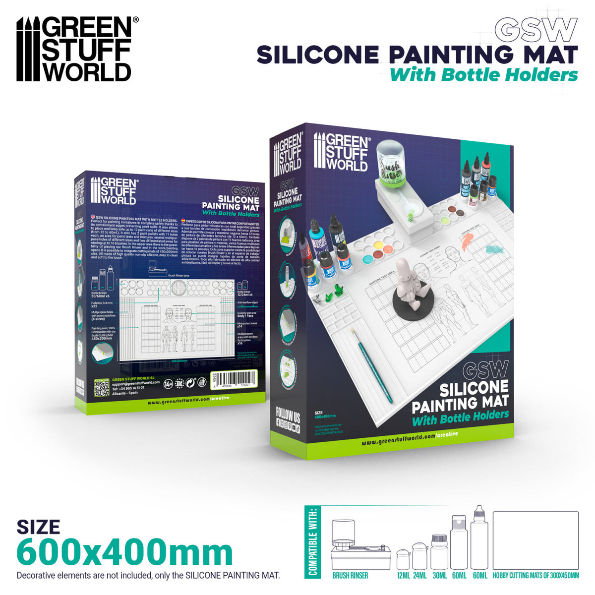 Green Stuff World: Silicone Painting Mat with Edges