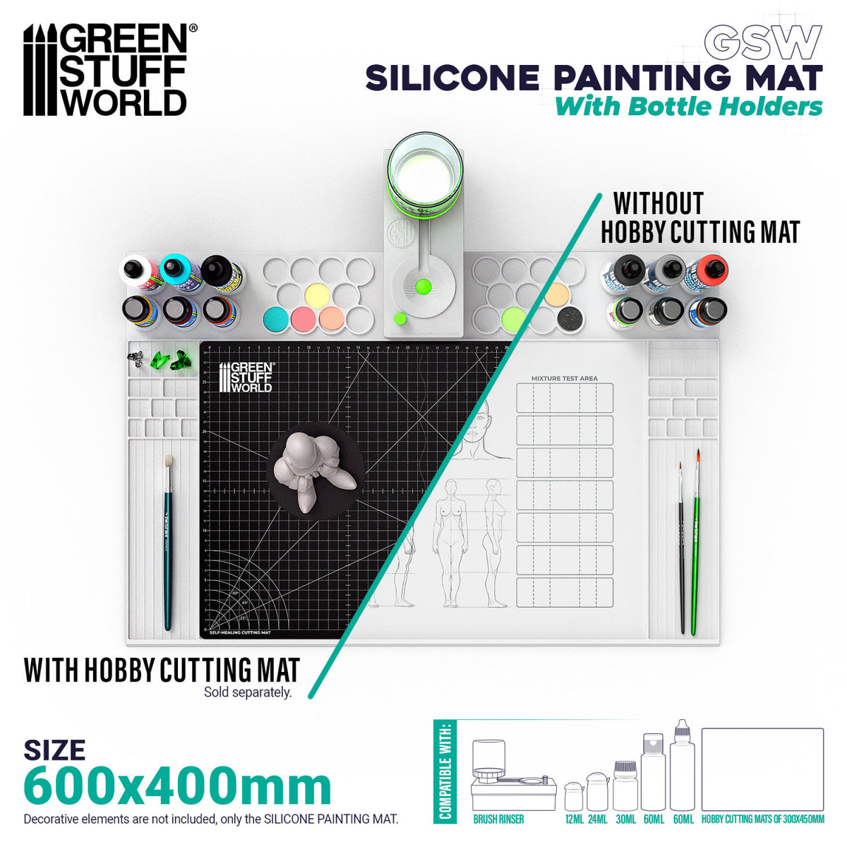 Green Stuff World: Silicone Painting Mat with Edges