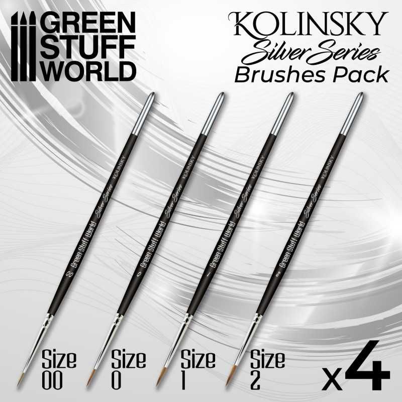 Green Stuff World: Silver Series Paint brush set - Warhaus