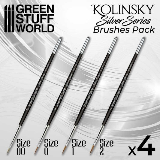 Green Stuff World: Silver Series Paint brush set - Warhaus