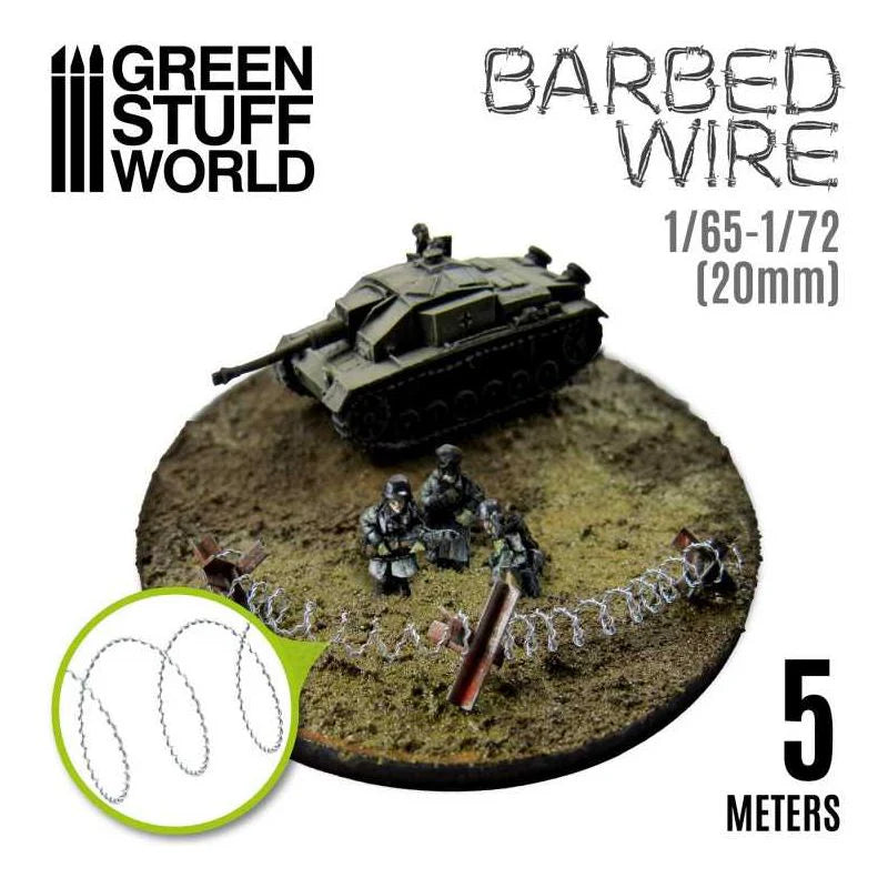 Green Stuff World: Simulated Barbed Wire - 1/65-1/72 (20mm)