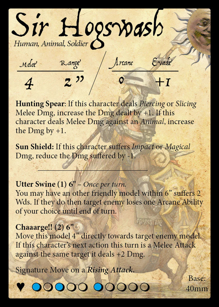 Moonstone: Sir Hogswash - Warhaus