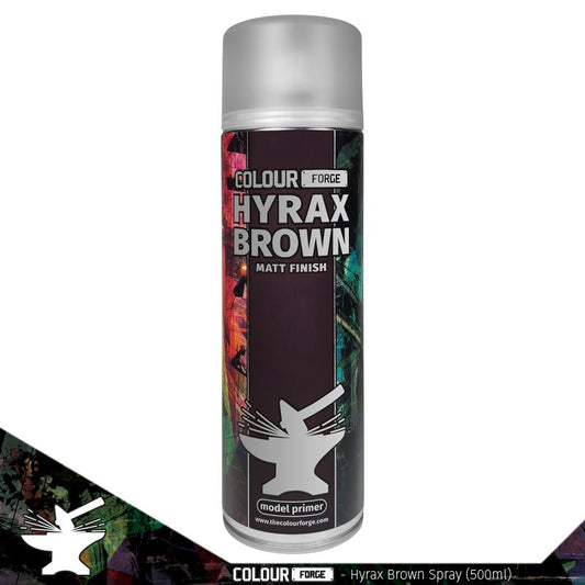 Colour Forge: Aerosol Spray Primer - Hyrax Brown 500ml - Warhaus