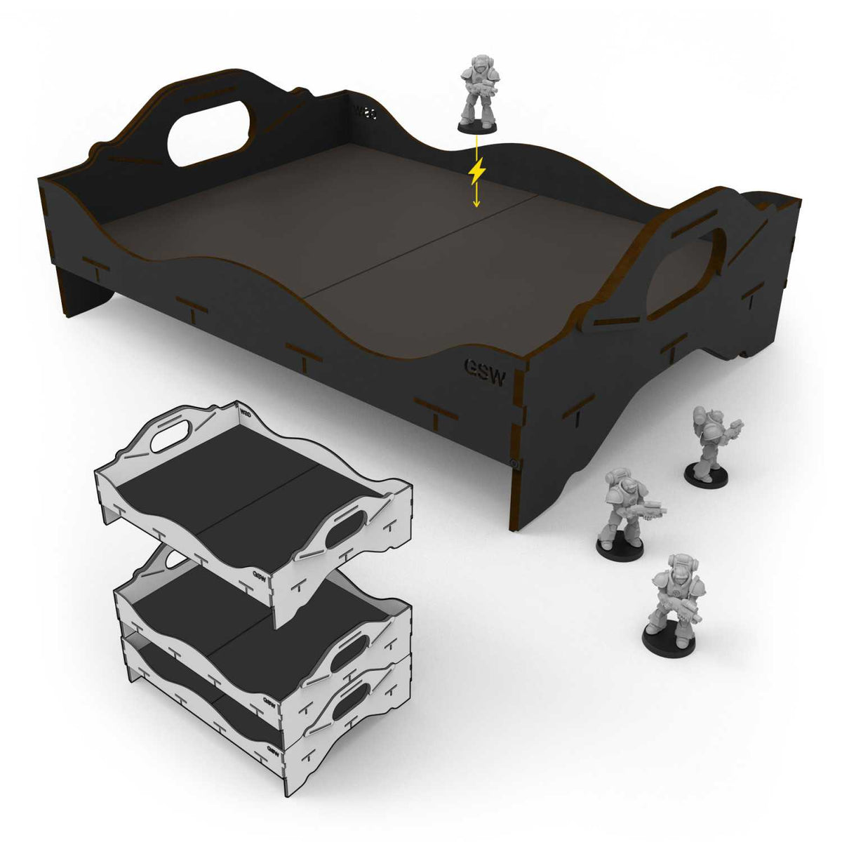 Green Stuff World: Stackable Tournament Tray 420mm