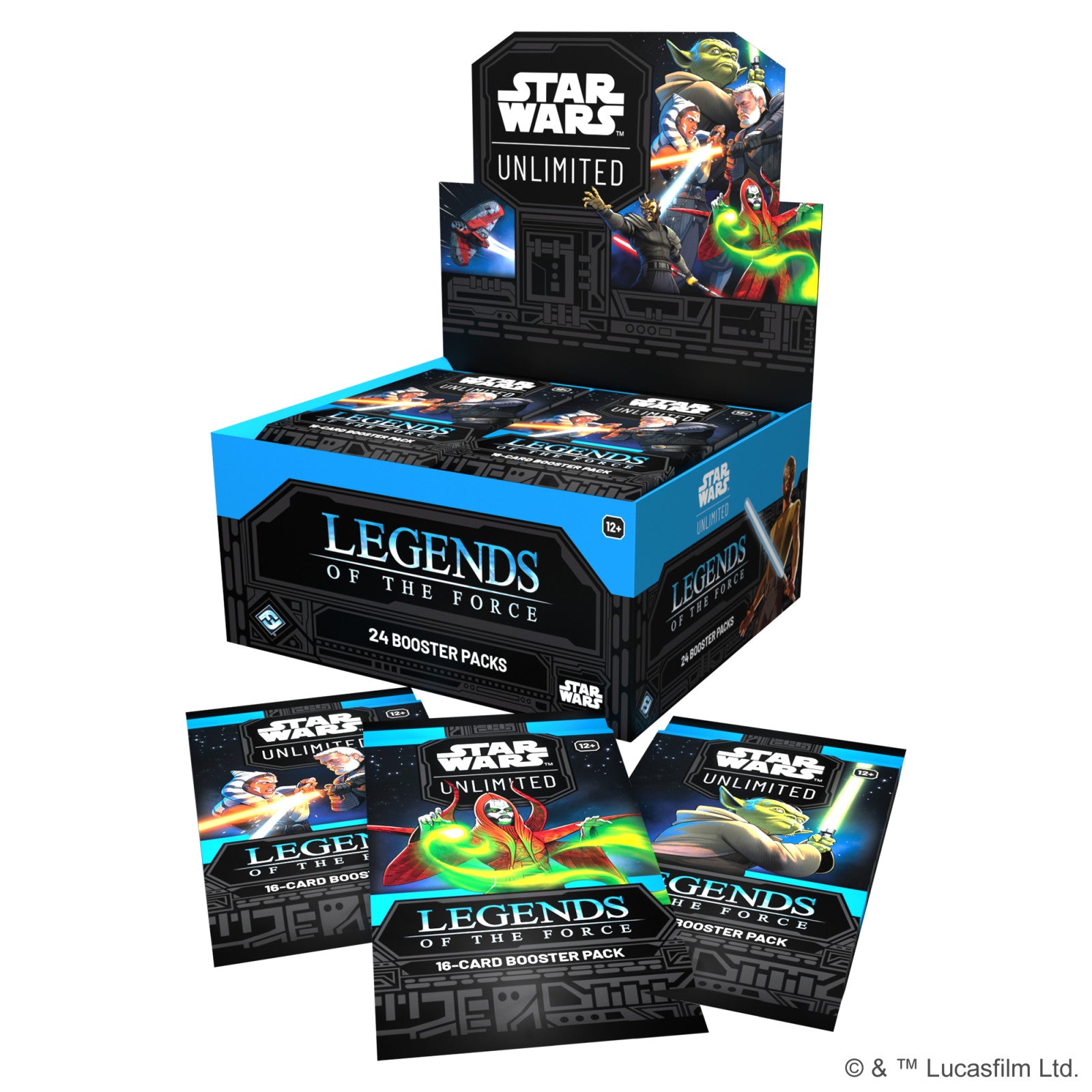 Star Wars Unlimited - Legends of the Force Booster Display