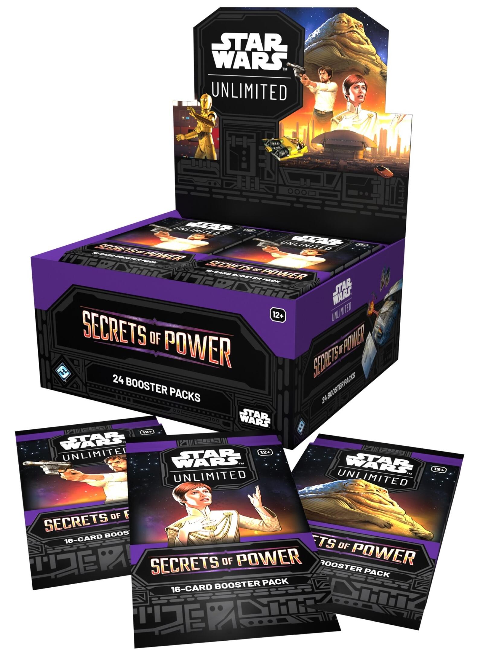 Star Wars Unlimited - Secrets of Power Booster Display