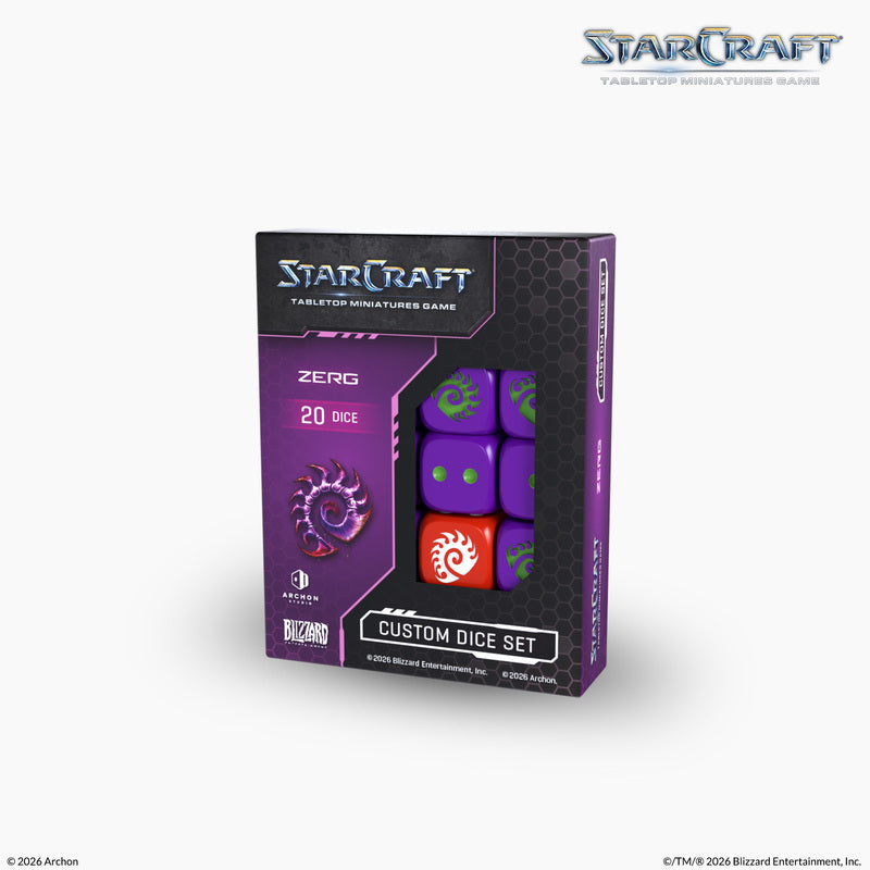 Starcraft Zerg Custom Dice Set - product view 1
