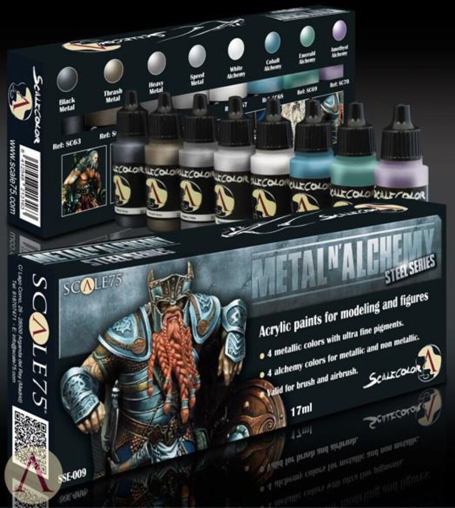 Scale 75: Scalecolor - Metal n' Alchemy - Steel Paint Set - Warhaus