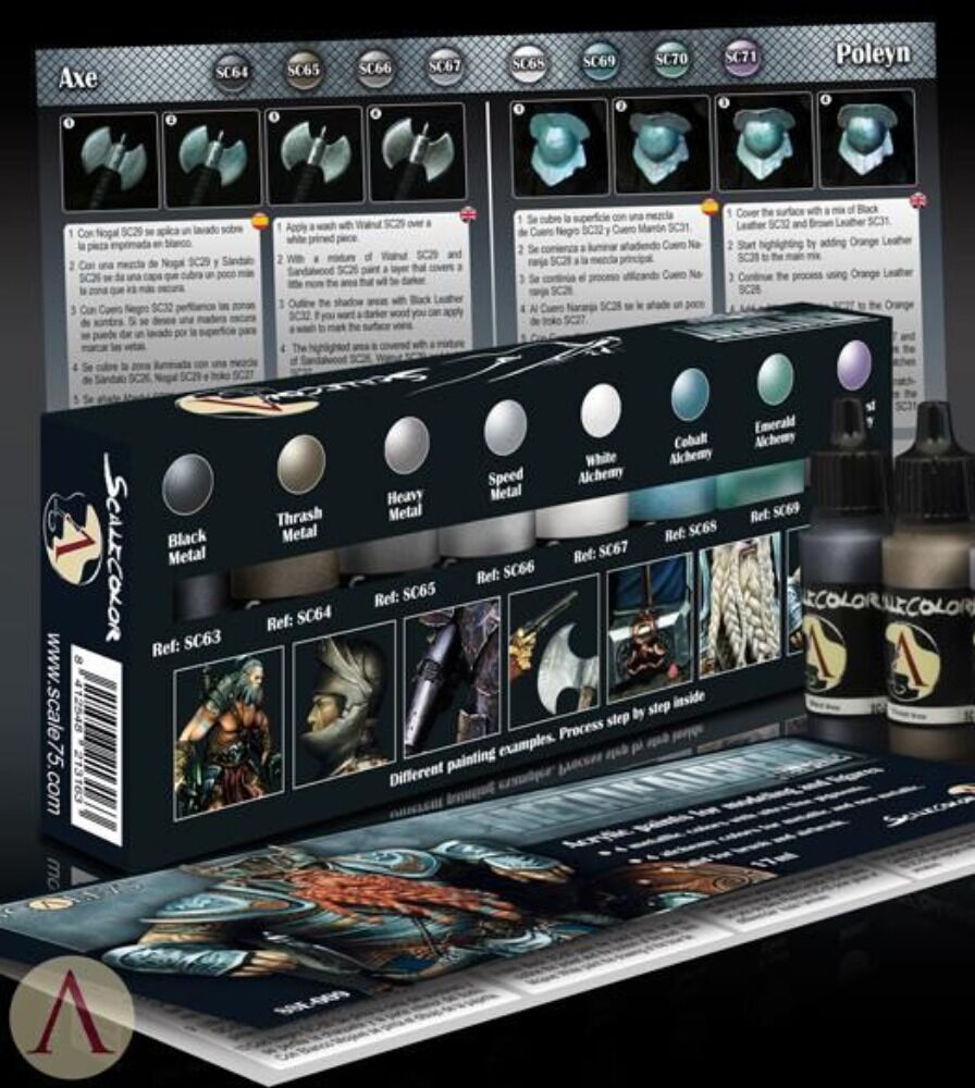 Scale 75: Scalecolor - Metal n' Alchemy - Steel Paint Set - Warhaus