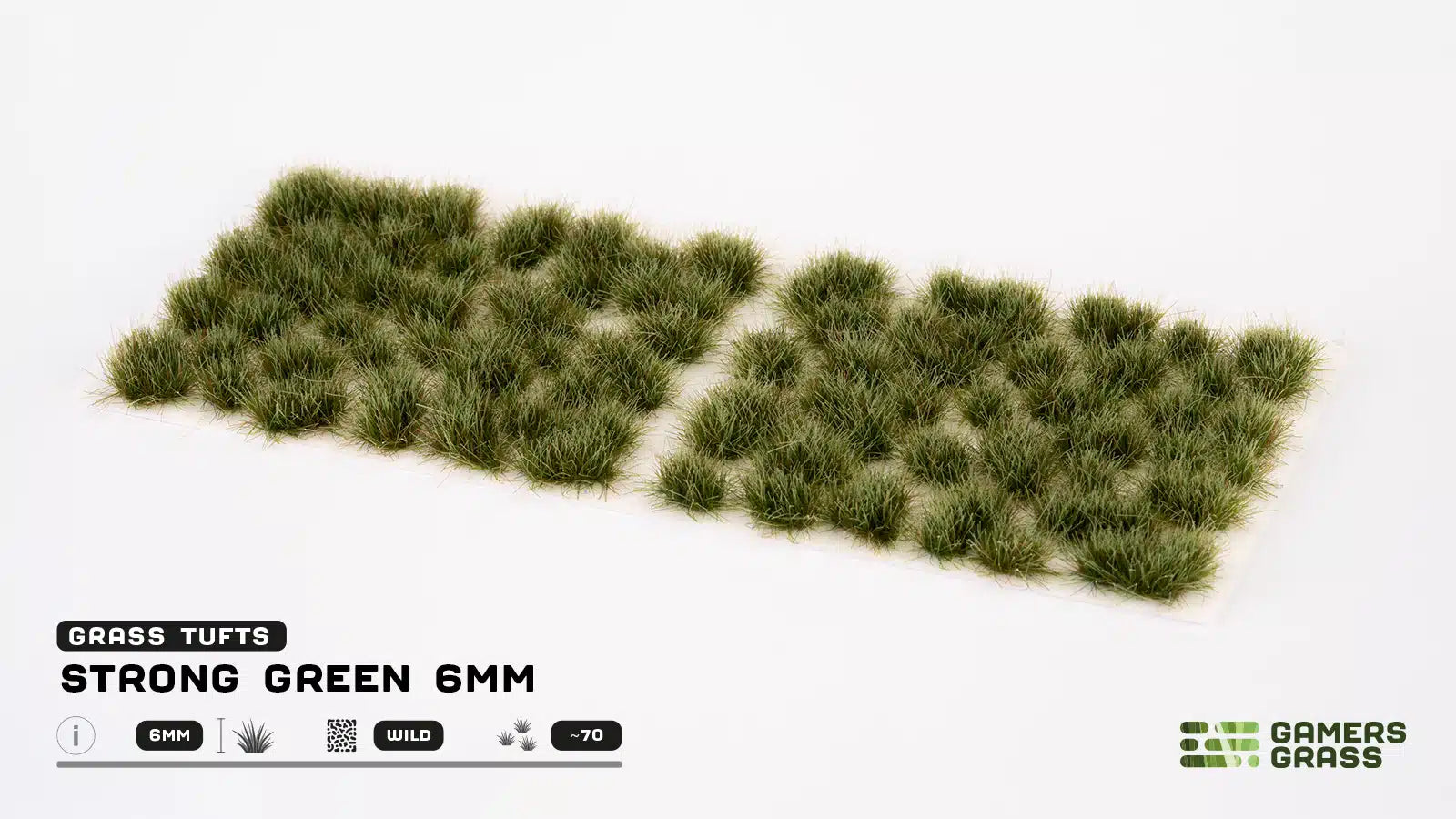 Gamers Grass: Strong Green 6mm Wild