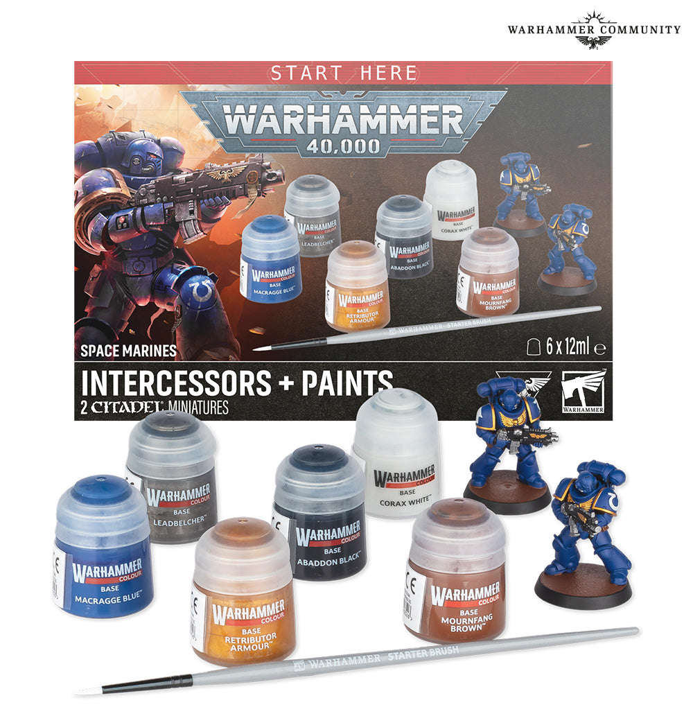 Space Marines: Intercessors + Paints