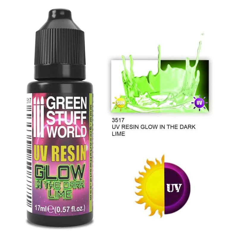 Green Stuff World: UV Resin 17ml Lime - Glow in the Dark - Warhaus