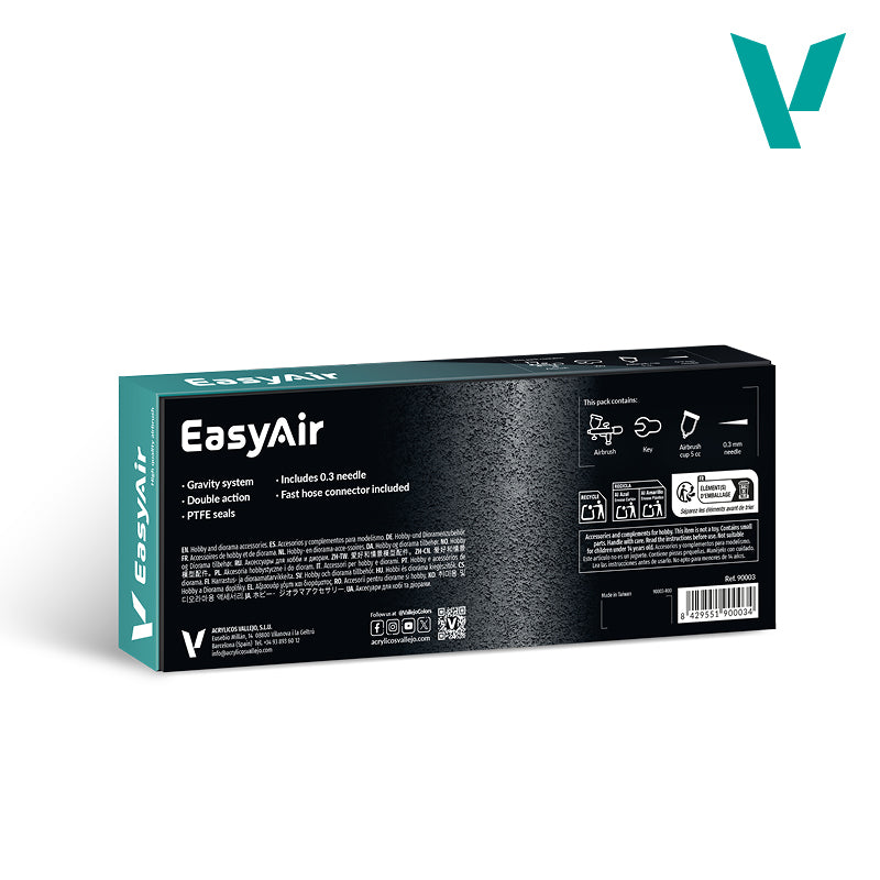 EASYAIR By Vallejo - Gravity System (0.3) Starter Airbrush - Warhaus