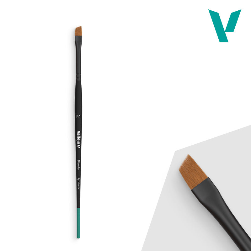 Vallejo Brushes - Blender - Flat Angled Synthetic Brush Medium