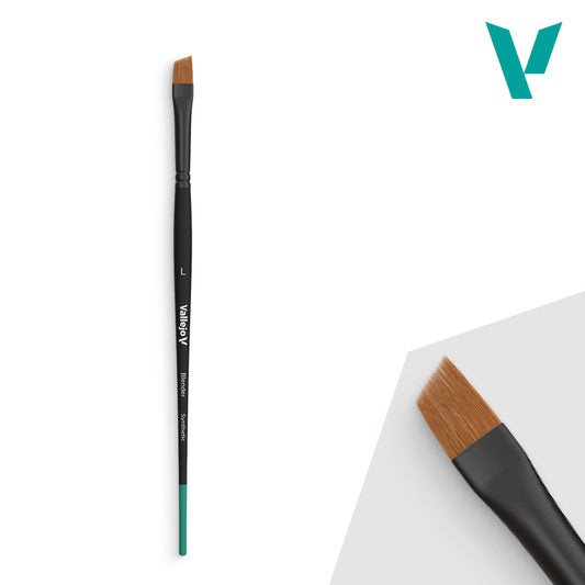 Vallejo Brushes - Blender - Flat Angled Synthetic Brush Large