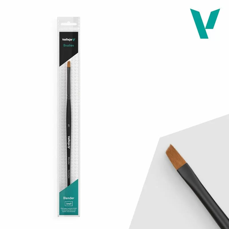 Vallejo Brushes - Blender - Flat Angled Synthetic Brush Small - Warhaus