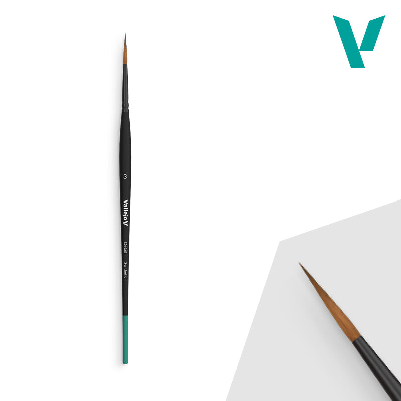 Vallejo Brushes - Detail - Round Synthetic Brush No. 3