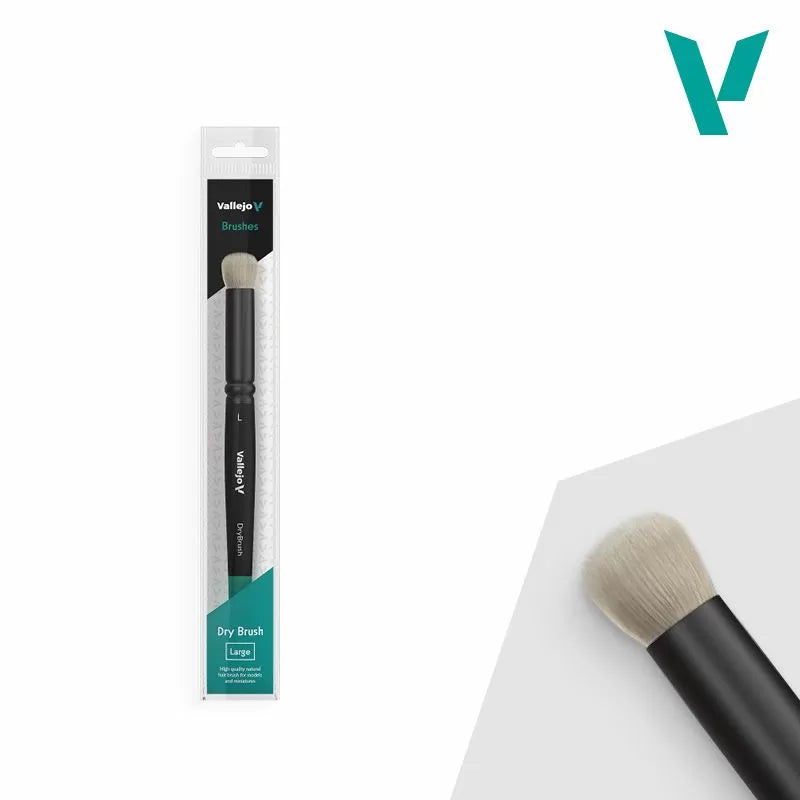 Vallejo Brushes - Dry Brush - Natural Hair Dry Brush Large - Warhaus