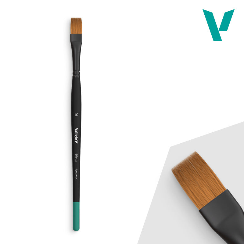 Vallejo Brushes - Effects - Flat Rectangular Brush No. 10
