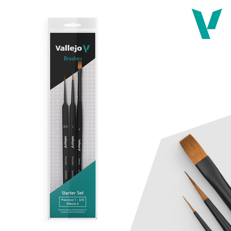 Vallejo Brushes - Precision - Starter Set I (3 Pcs.) - Warhaus