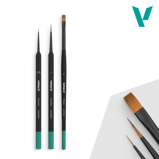 Vallejo Brushes - Precision - Starter Set I (3 Pcs.) - Warhaus