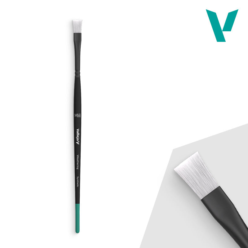 Vallejo Brushes - Weathering Flat - Synthetic Brush Medium
