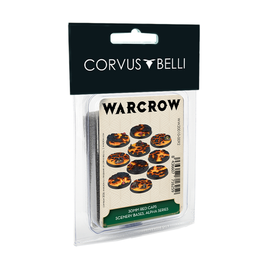 Warcrow: Bases - 30mm Red Caps Scenery Bases, Alpha Series product image