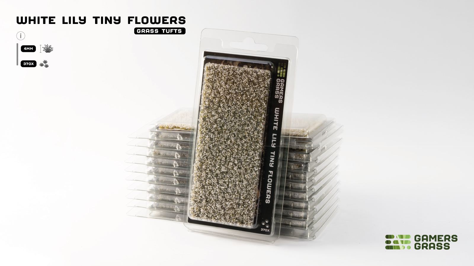 Gamer's Grass: White Lily Tiny Flowers - Warhaus